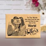 Giftcart Best Personalized Engraved Wooden Photo Plaque For Mother's Day, Birthday, Anniversery (15 x 10 cm (6x4), Wood), Tabletop Rectangular