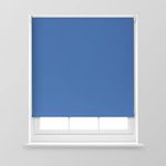 A.Unique Home Premium Trimmable Thermal Blackout Roller Window Blind in a Variety of Colours and Sizes Ideal for any Room - 3FT - Royal Blue - 90cm (W) x 170cm (L) | 35.4" (W) x 66.9" (L)