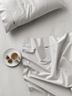 Linen House 500TC Cotton Sateen Sheet Set, Split King, Grey