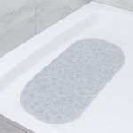 Bubbles Non-Slip Oval Bathtub Mat Clear 28 L x 15 W