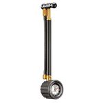 LEZYNE Shock Drive Bicycle Hand Pump, High Pressure 400 PSI Shock Pump, Portable Bike Pump, Mountain & Road Bikes