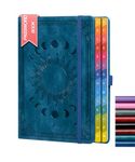 HwxBen Password Book with Colourful Alphabetical Tabs, Hardcover Internet Password Keeper for Organised Website Address Logins and Passwords, Ideal for Home Office - Blue