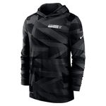 NIKE Dri-Fit NFL Las Vegas Raiders Black Pullover Mens Sideline Hoodie NKD8 00A