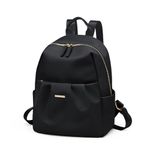 GOLF QUALITY Backpack for Women, Small Cute Backpack Purse Lightweight Casual Daypack Backpack for Travel Mini Backpacks for Ladies Gift College Work (Classic Black)