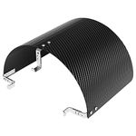 Universal Air Intake Filter Cover Heat Shield Stainless Steel Carbon Fiber Cover compatible with 2.5-3.5" Cone Filter (Black)