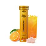 Setu Skin Renew Glutathione Tablets for Glowing Skin | 15 Effervescent Tablets with 500mg L-Glutathione & Vitamin C | Sugar-free Antioxidant & Skin Glow Supplement for Clear Skin | Orange (Pack of 1)