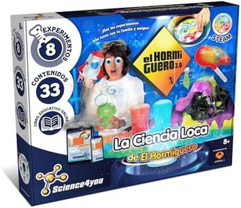 Science4you Ciencia Loca de El Hormiguero para Niños 8+ Años – Kit Cientifico + 8 Experimentos para Niños: Laboratorio de Ciencia Explosiva, Erupcion Volcán, Juego, Regalo para Niños y Niñas 8+ años