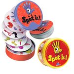 MOROVIK Spot It Flash Card Game for Kids & Adults Indoor Games Fun for Family Night Travel Gift Multi Players (Multi)