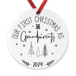 First Christmas as Grandparents Bauble, Grandma & Grandad, Nan Nanny Christmas Ornament, New Grandparent Gift, 1st Xmas Grandparent, Couples