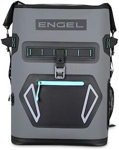 Engel BP25-GSF 25 Quart Roll-Top High Performance Backpack Cooler Dark Gray/Seafoam