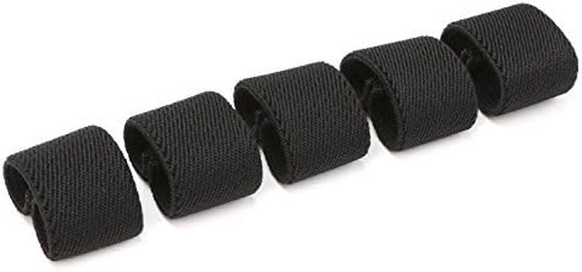 JASGOOD Nylon Canvas Web Belt Elastic Loop Keeper for 1.5inch Wide Belt 5 of Set(1.5 Inch Wide,Black)