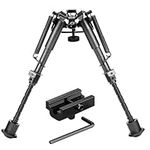 Rifle Bipod Gun Bipod Tactical Hunting Bipod 6-9 Inches Carbon Fiber Bipod with 22mm Picatinny Rail Mount Adapter for Hunting Shooting (Carbon Fiber)