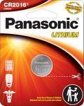 Panasonic CR2016 3.0 Volt Long Lasting Lithium Coin Cell Batteries in Child Resistant, Standards Based Packaging, 1-Battery Pack