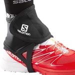 Salomon Trail Gaiters Low Unisex Hiking Walking Trail Running Gaiters, Ease of Use, Durability, and Protection, Black, M