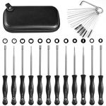 12 PCS Carburetor Adjustment Tool, Including Pac Man/Single D/Splined/Eccentric/-Shapda/Six Star/Hexagon/Double D, Carburetor Adjustment Screwdriver Tool Kit for Common 2 Cycle Small Engine