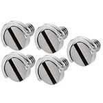 Neewer Stainless Steel D Shaft D-Ring 1/4" Mounting Screw 0.39"/10mm Shaft for Camera Tripod Monopod or Quick Release (QR) Plate -5 Pack