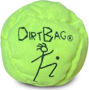 World Footbag Dirtbag Footbag 8-Panel Synthetic Suede and Sand Filled Footbag | Neon Yellow