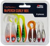 Abu Garcia Svartzonker McPerch Curly Tail Perch Imitation Lures for Perch, Pike and Zander Fishing - Mixed Sizes and Colours Varied assorted