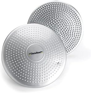 THERABAND Stability Disc for Balance Training, Pre-Inflated Balance Trainer, Round Core Cushion for Office Chair, Round Sport Stability Trainer, Physical Therapy Equipment to Improve Posture, Silver