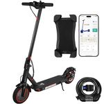 8.5 Inch Electric Scooters, 10.4Ah Class A Battery, 3 Speed ​​Modes, 15-21 Miles Range & 120kg Load with Cell Phone Holder & Car Lock