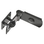 Merriway BH04492 250 mm (10 inch) Heavy Duty Security Swivel Locking Bar Hasp and Staple - Black