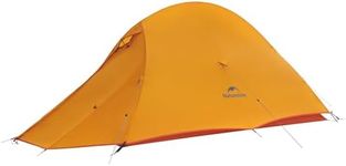 Naturehike Cloud Up 1 Person Ultralight Backpacking Double Layer Portable Tent with Silicon Coating Waterproof PU4000 Lightweight Camping Hiking Dome Tent with Storage Bag for 1 Man for Outside Hiking