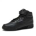 Reebok EX-O-FIT HI High Top Basketball Shoes for Men, Retro Men's Sneakers, Black, 9