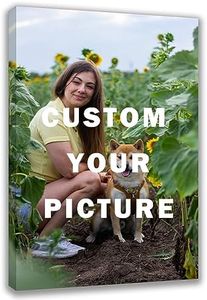 Custom Canvas Prints with Your Photos Framed Canvas Customized Wall Art Personalized Canvas Pictures for Pet/Family Gifts for Mom/Men/Women 8 x 10