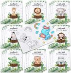 24Pcs Jungle Safari Animals Colorin