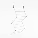 OHS Over Door Airer, Hanging Compact Clothes Airer for Laundry Towels Foldable Sturdy Clothes Drying Rack Small Spaces Indoor 5m Drying Space, 125 x 50 x 28cm