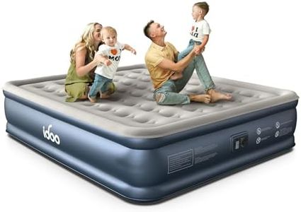 iDOO California King Air Mattress with Built in Pump, 18 Inch Tall Blow up Mattress King, 84'' Extra Long Air Bed for Tall Adult, Portable Inflatable Mattress for Home Guest Bed, Colchon Inflable