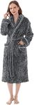 PAVILIA Women Plush Fleece Robe, Da
