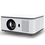 Projector with WIFI and Bluetooth, 4K 1080P Smart Movie Projector 600 ANSl Auto Keystone Quad-Core Compatible for iOS/Android/USB/HDMI/TV Stick