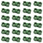 CaurGCHer 25 Pcs Garden Plastic Connector Plastic Plant Connector Plant Trellis Cane Connector for Tomato Fruit Cages Netting Frames