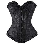 Nuaoxyeu Sale Clearance Corsets for Women Plus Size Overbust Sweetheart Lace Up Boned Corset Bustier Top Lift Shaper Ladies Firm Body Best Sellers Items