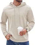 COOFANDY Mens Hooded Sweatshirt Long Sleeve Casual Fashion Knit Pullover Hoodies with Kanga Pocket