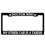 Abstract Doctor WHO License Plate Frame Car Licence Plate Covers Auto Tag Holder 6" x 12"