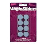 Magic Sliders 8025 Round 8 Pack - Furniture Pads, Floor Protectors, Adhesive Pad, Tables, Chairs, Couches, Bookcases, Double-Sided Adhesive, Durable