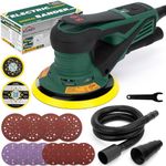 KUIMIT Electric Random Orbital Sander, 350W brushless Motor with 5&6-inch Pads, 4000-10000RPM Electric Palm Sander for Woodworking, Sanding and Polishing