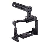 Andoer Camera Cage Top Handle Kit Video Film Movie Making Stabilizer Aluminum Alloy with Cold Shoe Mount for Sony A7II/A7III/A7SII/A7M3/A7RII/A7RIII Camera