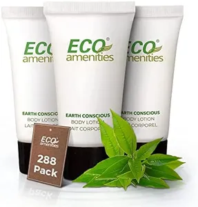 Eco Amenities Travel Size Lotion Bulk - 288 Pack, 22ml (0.75 fl oz) Tubes - Delight Guests with Refreshing Mini Hand Lotion Travel Size Toiletries - Individually Packed for AirBnBs, Hotels, Gyms, Spas