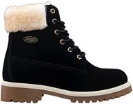 Lugz Women's Convoy Faux Fur Fashion Boot, Black/Cream/Gum, 11