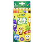 Crayola Silly Scents Scented Colored Pencils, Gift for Kids, 12ct, Assorted, 0.3 x 3.5 x 8.4 inches