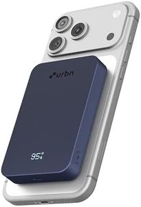 URBN Slate Qi2 MagSafe Power Bank 10000mAh | 15W Magnetic Wireless Charging | 20W USB-C PD Fast Charging | LED Display | Premium Metallic Finish | 1 Year Warranty (Blue)