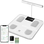 Arboleaf 8-Electrode Smart Body Fat Scale with Large LED Display, Full Body Composition Analyzer, 26 Metrics, Bluetooth Digital Weight Scale for BMI, Muscle Mass, and More