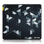 Ant Esports Prism Mouse Pad 260X210X3mm with Anti-fray Stitching, Waterproof Surface & Non-Slip Rubber Base Stitched Edges Gaming Mouse Mat for Laptop, Compatible with Laser and Optical Mice – Black