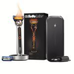 Gillette Labs Heated Men's Razor, Electric Razor with Travel Kit, 1 Razor Blade Refill, FlexDisc Technology, 100% Waterproof, Gifts for Men, Includes Rechargeable Battery