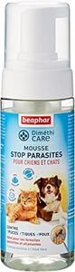 Beaphar – DIMÉTHICARE – Mousse Stop parasites – Contre puces, tiques et poux (Adultes, œufs et Larves) – sans Pesticide et sans Insecticide Chimique – Enrichie à l'Aloe Vera – 150ml