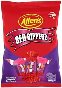 Allen's Red Ripperz Chewy Raspberry Flavour Bulk Bag Lollies, 800g