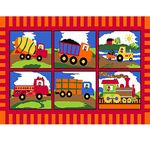 MYBECCA's Kids Rug Truck Zone Design Children Area Rug 5' X 7' (approx.)